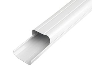 Pearwow Decorative PVC Line Set Cover 4" W 39" L Straight Tubing Pipe for Ductless Mini Split Air Conditioners