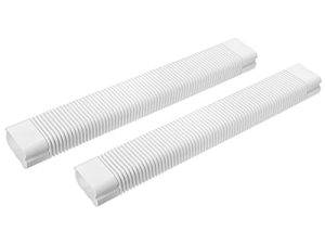 MECCANIXITY PVC Decorative Line Cover 1.97ft L x 2.95" W Hose Tubing for Air Conditioner