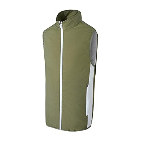 ZSQAW Summer Cooling Clothing Air-Conditioning Fan Vest USB Smart Charging Jacket Men Women Outdoor Breathable Cool Working Coat (Color : D ZSQAW Summer Cooling Clothing Air-Conditioning Fan Vest USB Smart Charging Jacket Men Women Outdoor Breathable Cool Working Coat (Color : D