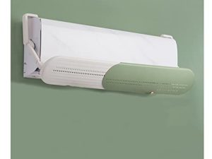 Utopone Green Air-Conditioning Wind Deflector 73-106cm Length Retractable Air-Conditioning Deflector No Installation Avoid Direct Cold Wind 180° Adjustment Abs Material