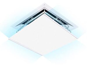 Square Air Conditioner Deflector for Ceiling Central Air Conditioning Angle Adjustable for Commercial Office Public Area Home