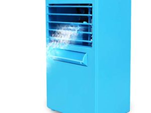 NP 24V Mini Desktop Air Conditioning Fan Air Evaporation Cooling Cycle Spray Humidifier (Color : White)