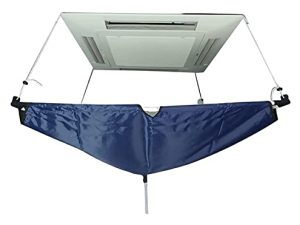Air Conditioner Cleaning Cover Air Conditioner Cleaning Covers Reusable Central Air Conditioner Washing Cover Ceiling Air Conditioning Washing Cover (Color : Blue