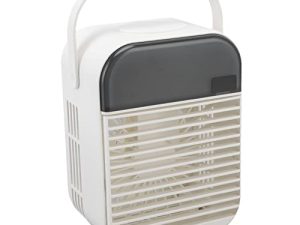 Naroote USB Evaporative Cooler 200ml Water Tank Small Size 3 Tier Space Saving Air Conditioning Desktop Cooling Fan White