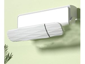 Utopone Avoid Direct Blowing Air Conditioning Deflector 61-97cm Length Retractable Air Conditioning Wind Deflector Suitable for Hanging180 ° Rotation Adjustment