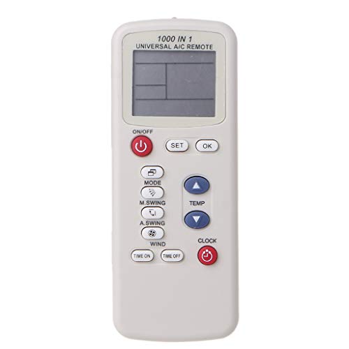 illombo K-100ES Universal Remote Control for Most Air Conditioning English Version Air Conditioner Remote Control Replacement illombo K-100ES Universal Remote Control for Most Air Conditioning English Version Air Conditioner Remote Control Replacement