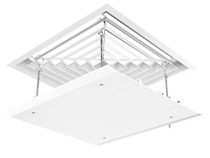 Air Conditioner Deflector 30/45/60cm Height Adjustable Square Air Conditioning Vent Cover Deflector Helps Cooling/Heating Air Circulation