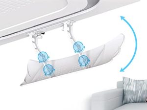 Leodun Air Conditioner Deflector for Ceiling Central Air Conditioning Home Office Universal Angle Adjustable Easy Installation Prevent The Cold Air from Blowing Straight