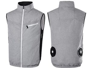 ZSQAW Men Summer Fan Vest Cooling Vest USB Charging Cooling Sport Man Outdoor Cooling Air Conditioning Clothing (Color : B