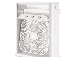 Mini 3 in 1 Evaporative Air Cooler Mini USB Portable Cooler Air Conditioning Fan Humidifier Misting Fan for Home Office Bedroom Indoor Outdoor