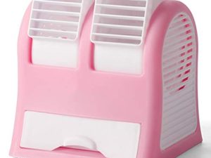 GVFTG USB Dual Air Vents Fan Water Cooled Air Conditioning Fan