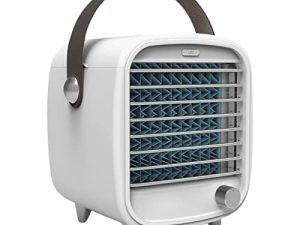 Portable Air Conditioner Mini USB Portable Cooler Air Conditioning Fan Personal Evaporative Air Cooler Quiet Desk Fan in Dehumidifier & Fan Modes