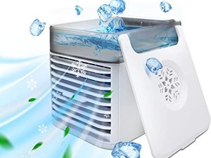 Wiracil Aircon Unit for Bedroom - 7-Color Led Ambient Light Portable Ac