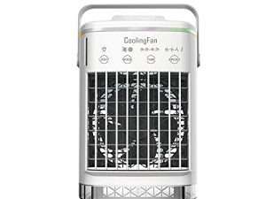 Air Conditioning ABS PC Portable Apartment PartiesCool Bathroom Heating Fan (White