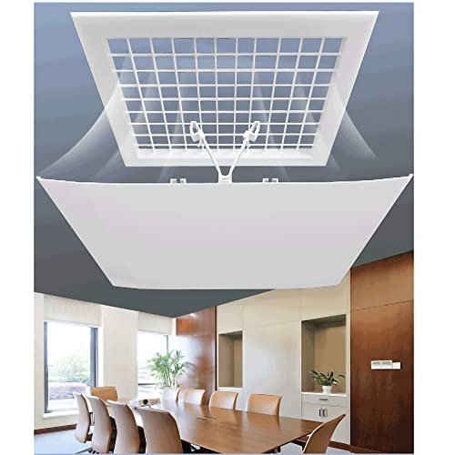 PWTS Square Adjustable AC Air Deflector for Central Air Conditioning Vent PWTS Square Adjustable AC Air Deflector for Central Air Conditioning Vent