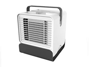 BBDU USB Desktop Chiller Air Conditioning Fan Cooling Mobile Fan (Color : Black)