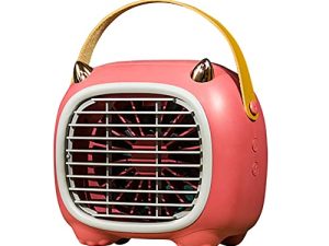 MIRIRE Portable Air Conditioner Fan Rechargeable Air Cooler 3 in 1 Mini USB Air Conditioner Fan Desktop Cooling Fan with 3 Speeds for Home Room Office/108