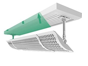 PWTS Air Conditioner Deflector 74cm-106cm Hanging Retractable Air Conditioning Deflector