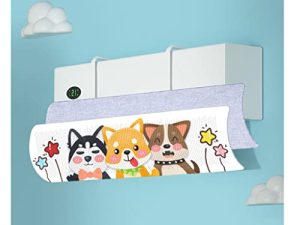 Utopone Air-Conditioning Deflector with Filter Cotton Air-Conditioning Wind Deflector with Decorative Painting 180° Adjustment 3000+ Air Guides Easy to Install Suitable for Hanging Air Conditioners