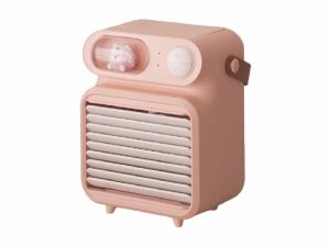 ailian Air Conditioner Air Cooler Cute Humidifier Air Conditioning for Room Office with Night Light Portable Air Conditioner (Color : Pink)