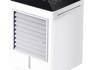 Conditioning Air Fan Full Screen Mini Smart Air USB Charging Portable Feel Small Appliances Wall Fan Oscillating 6 Inch (White