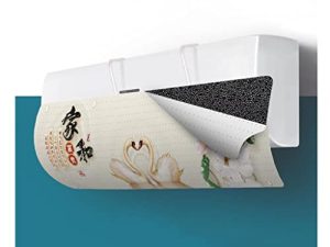 Utopone Air-Conditioning Deflector with Filter Cotton Air-Conditioning Windshield with Decorative Painting do Not Block The Signal Avoid Direct Blowing 180° Rotation Dust Removal
