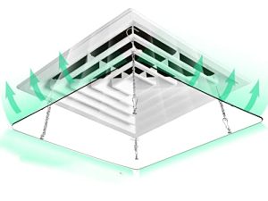 Air Conditioner Deflector Height Adjustment Square Air Conditioning Vent Cover