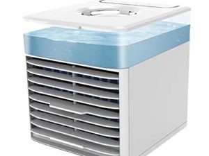 Jualyue Mini Air Conditioner Portable USB Air Cooler Fan Uv Fan 6.25x6.34x5.67inch