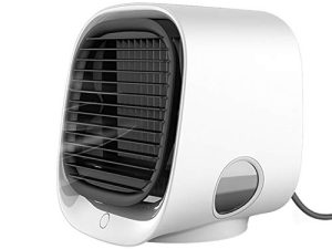 Fan Air Cooler Mini Personal Conditioning Cooler Desktop Speeds Air Portable 3 Smart home Osculating Fan on Stand with Remote