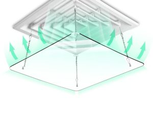 SHYP Adjustable Ceiling Central Air Conditioning Wind Direction Deflector