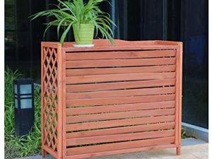 Air Conditioner Flower Stand Wooden Air Conditioning Rack Conditioning Shell Blinds Outdoor Plant Storage Wooden air Conditioner Outer Frame