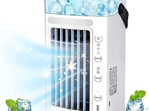 DNIER Air Coolers for Home - 7 Colored Lights Air Conditioning