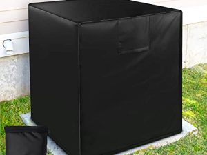 AC Covers for Outside Unit - 600D Waterproof Fabric Air Conditioner Cover for Full Winter - Windproof Outdoor AC Protection Covers - Fits up to 36 x 36 x 39 inches