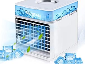 Wiracil Air Conditioning Fan - 4 in 1 Air Cooler Desktop Air Conditioner - Personal Cooling Device Bedroom Air Conditioner