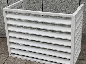 Hid Outdoor Air Conditioning Cover Privacy Fence- Protective grilles for air conditioners and heat pumps - Weather Resistant Air Conditioner Rack - Pool Equipment Privacy Screen Trash Can Enclosure